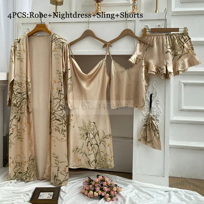 Four Pieces Pajamas Set Nightwolf 2025