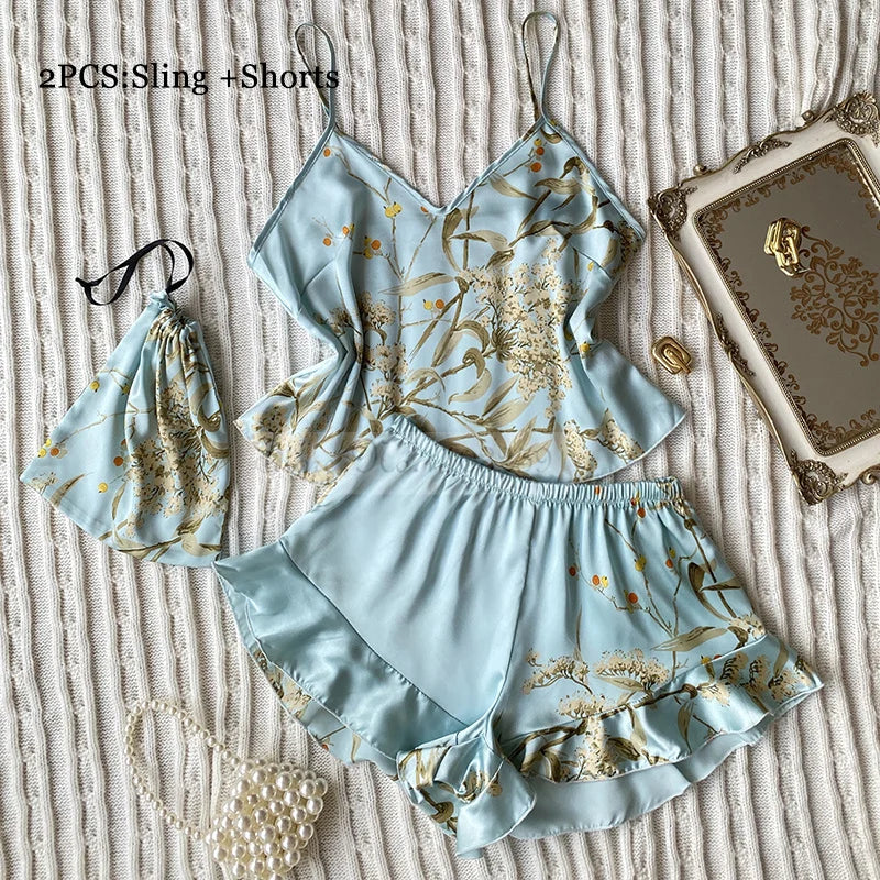 Four Pieces Pajamas Set Nightwolf 2025