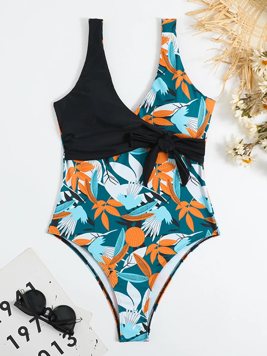 The Knot 2025 Tropical Print Swimsuit