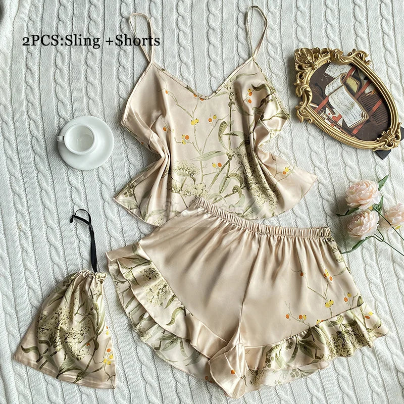 Four Pieces Pajamas Set Nightwolf 2025