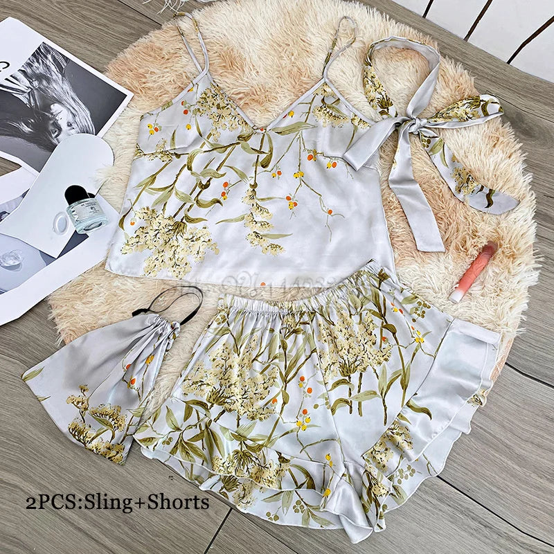 Four Pieces Pajamas Set Nightwolf 2025