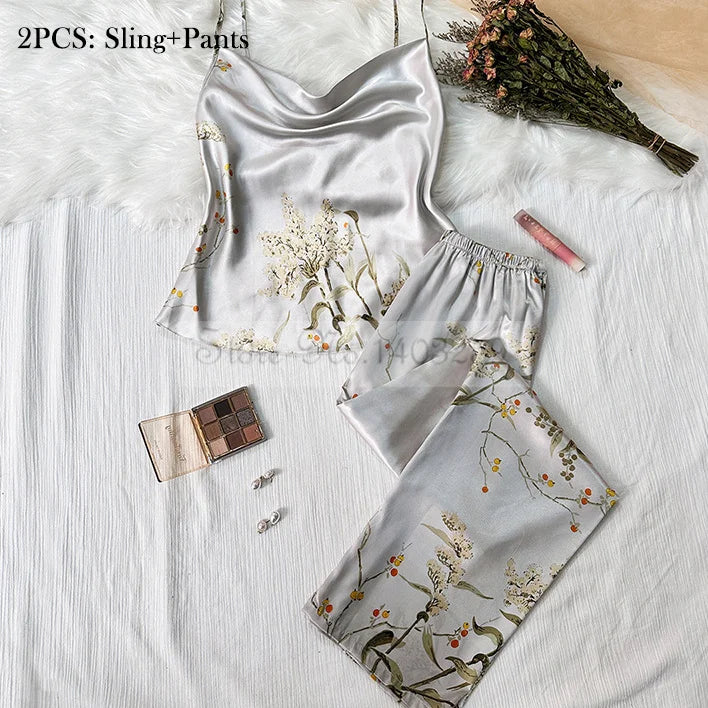 Four Pieces Pajamas Set Nightwolf 2025