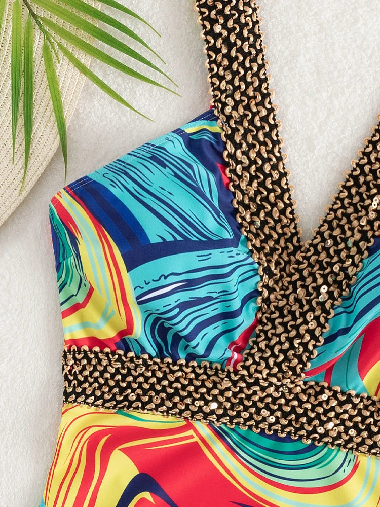 Vigora 2025 Print Strapped Swimwear