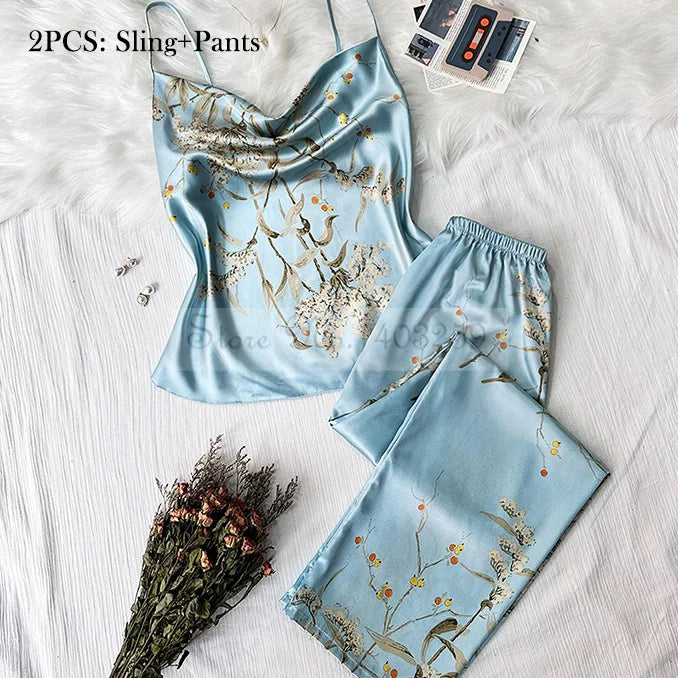 Four Pieces Pajamas Set Nightwolf 2025