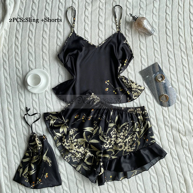 Four Pieces Pajamas Set Nightwolf 2025