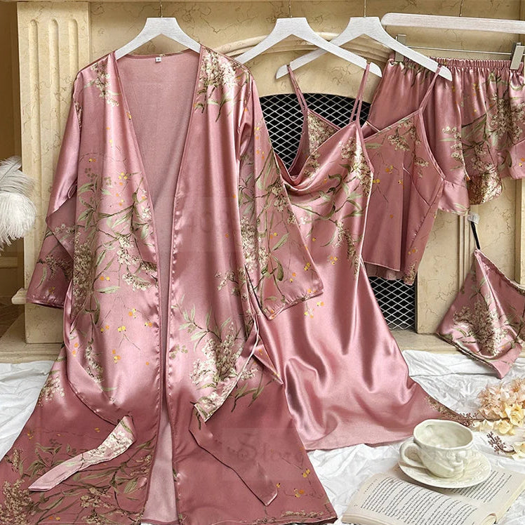 Four Pieces Pajamas Set Nightwolf 2025