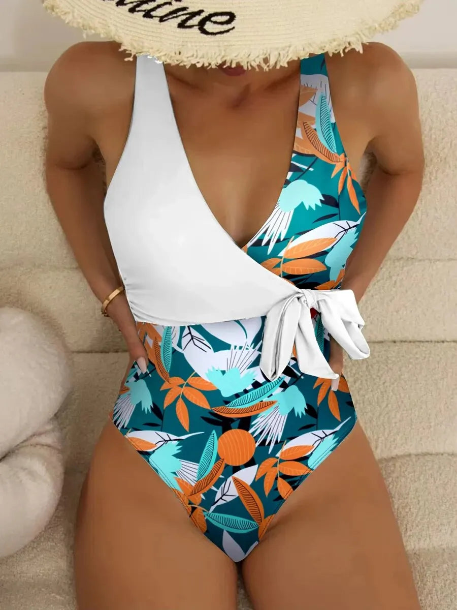 The Knot 2025 Tropical Print Swimsuit