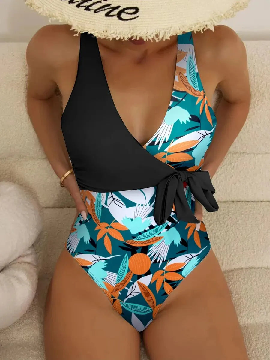 The Knot 2025 Tropical Print Swimsuit