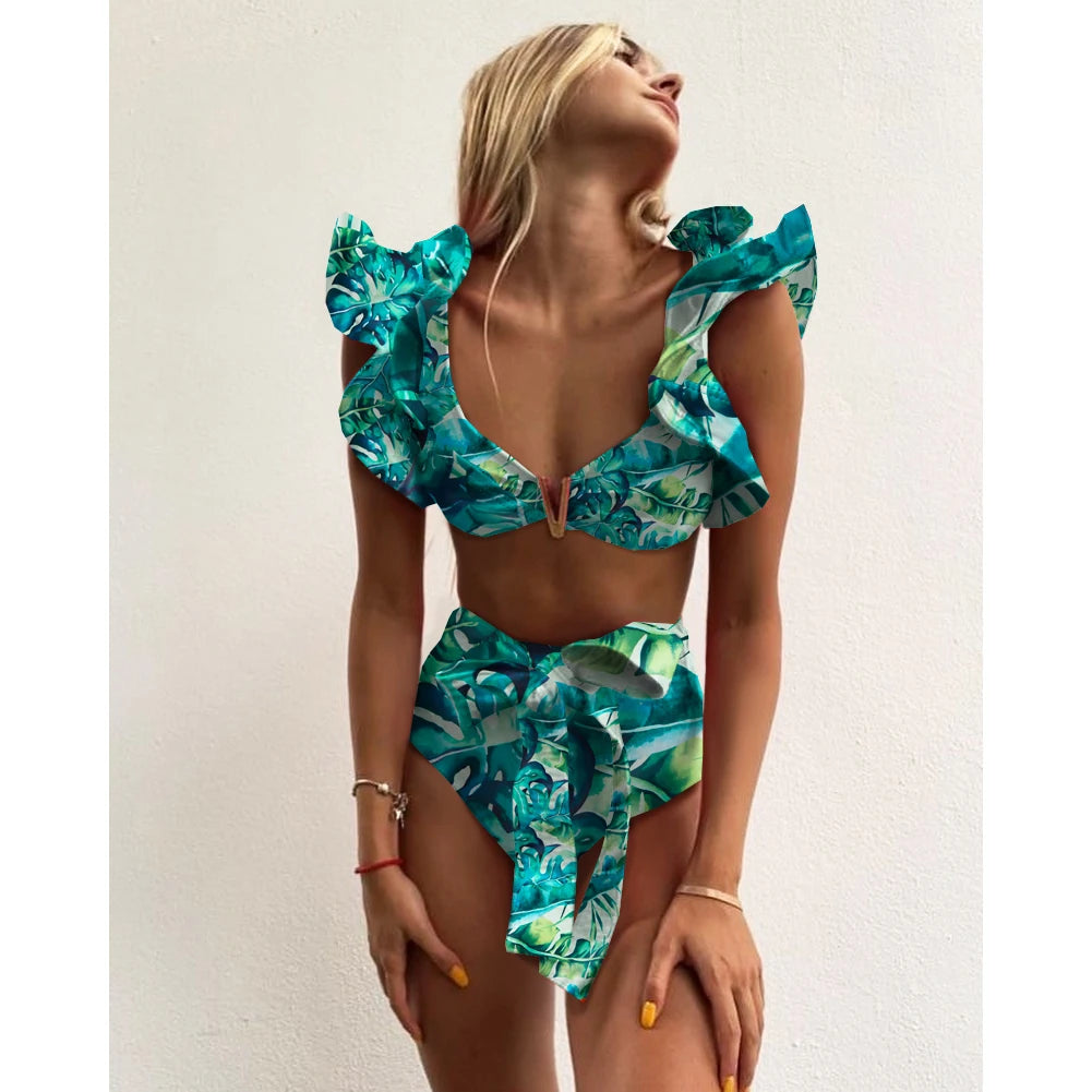 Biqqu  Halter Backless Bathing Suit 2025