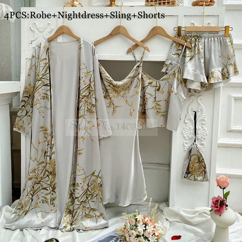Four Pieces Pajamas Set Nightwolf 2025