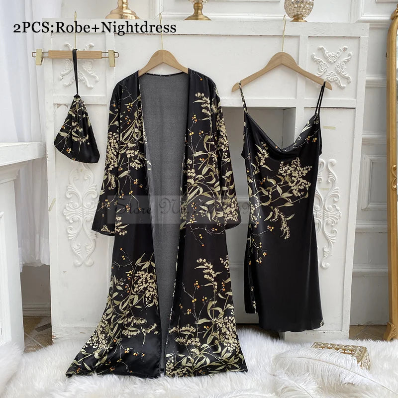Four Pieces Pajamas Set Nightwolf 2025