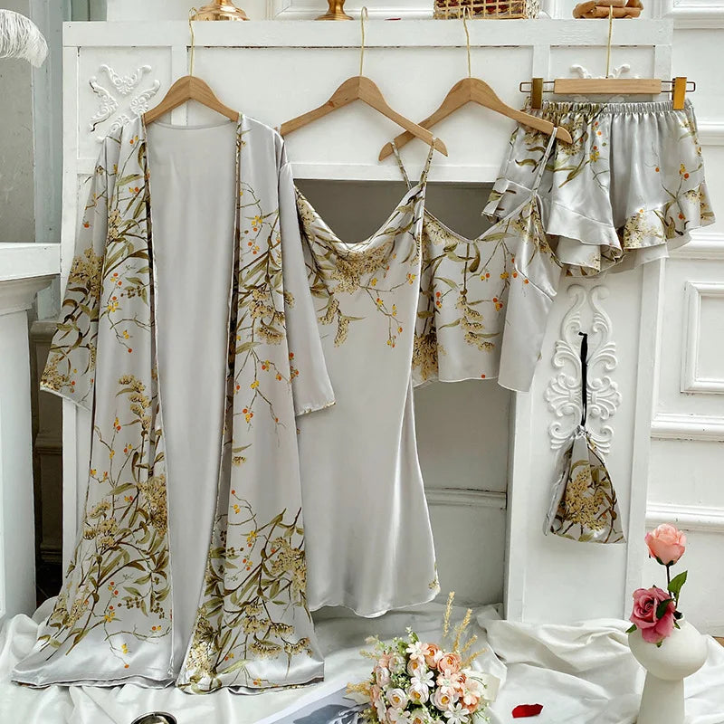 Four Pieces Pajamas Set Nightwolf 2025