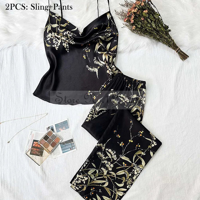 Four Pieces Pajamas Set Nightwolf 2025
