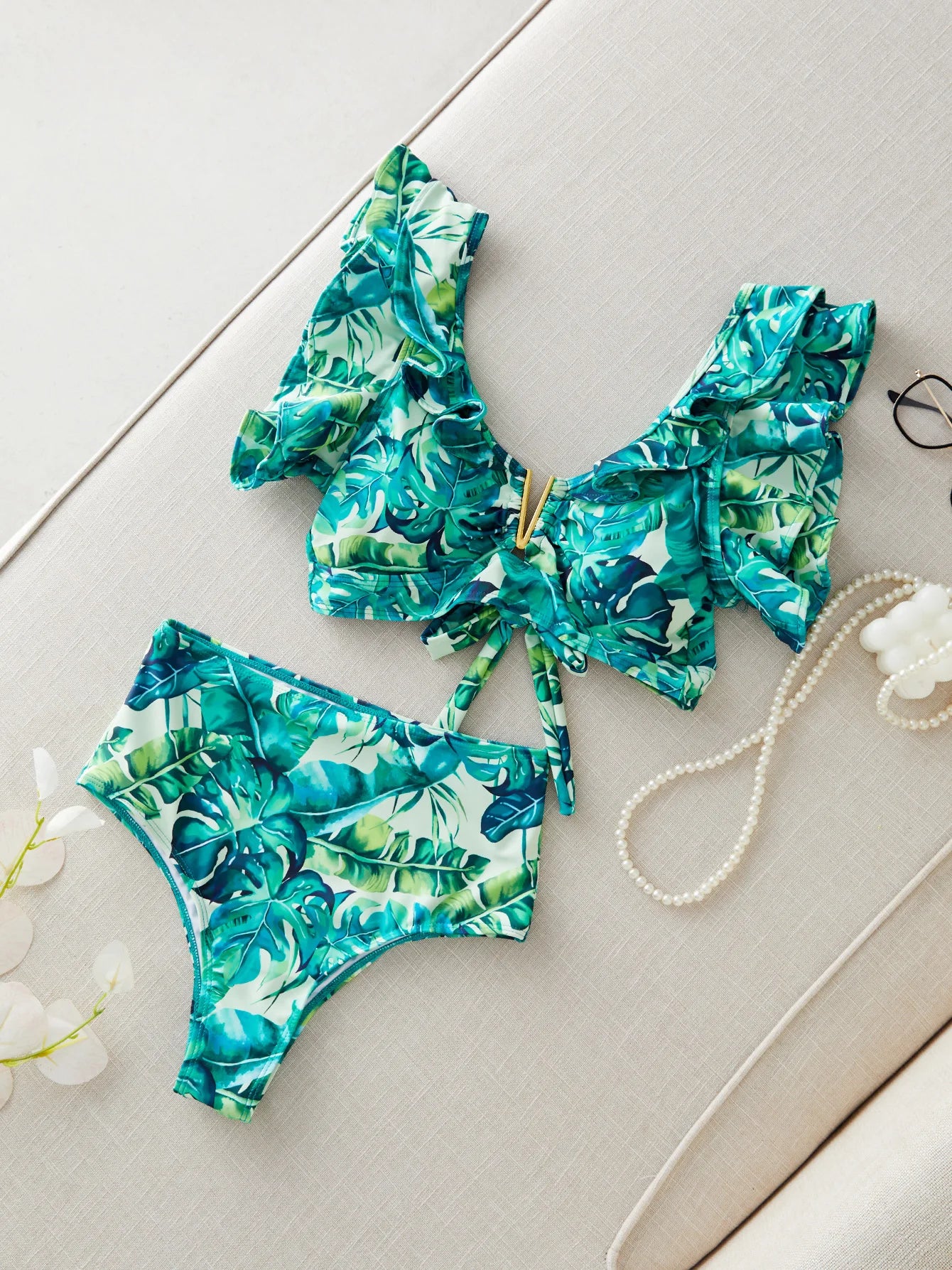 Biqqu  Halter Backless Bathing Suit 2025