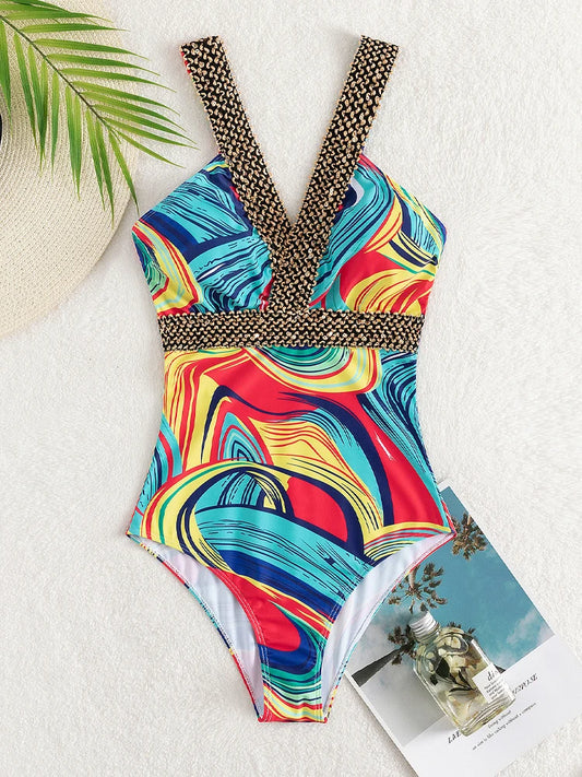 Vigora 2025 Print Strapped Swimwear