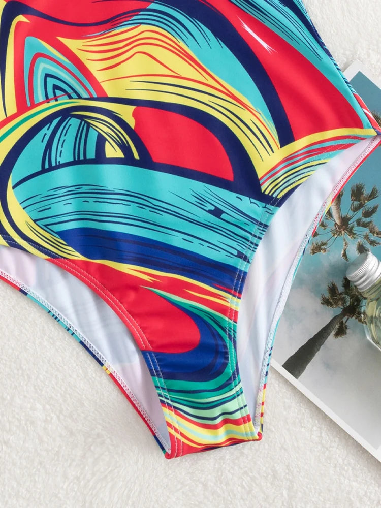 Vigora 2025 Print Strapped Swimwear